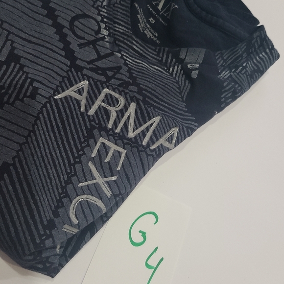 Armani Exchange Blue Graphic Men's Shirt - Picture 6 of 6